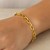 Cable Chain Motif Chain Bracelet in 14k Yellow Gold (6.35 mm)