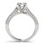 14k White Gold Round Cathedral Diamond Engagement Ring (1 1/2 cttw)