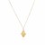 14K Yellow Gold Hand of Hamsa Necklace