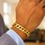 Solid Curb Bracelet in 14k Yellow Gold (11.23 mm)