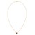 14K Yellow Gold Emerald Cut Garnet Necklace