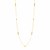 14k Two Tone Gold Station Necklace with Polished Cubes