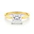 2 Carat Princess Lab Grown IGI G/VS1 Diamond Solitaire Ring in 14K Yellow Gold