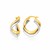 Fancy Double Twist Earrings in 14k Two Tone Gold