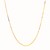 Adjustable Box Chain in 14k Yellow Gold (0.70 mm)