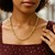 Polished Cable Chain Design Necklace in 14k Yellow Gold