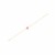 14k Yellow Gold Pink Evil Eye Bracelet (1.00 mm)