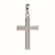 Sterling Silver Rhodium Plated Cross Pendant