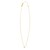 14K Yellow Gold Mini Diamond F Initial Pendant Necklace