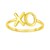 14k Yellow Gold with XO Ring(1.50 mm)