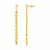 14k Yellow Gold Polished Drop Earrings