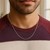 Oval Cable Link Chain in 14k White Gold (1.20 mm)