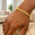 Semi Solid Miami Cuban Bracelet in 14k Yellow Gold (6.60 mm)