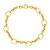 14K Yellow Gold Five and One Oval Link Chain Bracelet