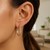 Classic Diamond Cut Hoop Earrings in 14k White Gold(2x30mm)