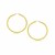 Classic Hoop Earrings in 10k Yellow Gold (3x25mm)
