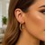 Classic Hoop Earrings in 14k Yellow Gold (4x30mm)