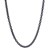 Sterling Silver Black Ruthenium Plated Oval Link Chain (5.60 mm)