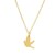Dove Necklace in 14K Yellow Gold 