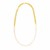 14k Yellow Gold Oval Chain Necklace with Pearls