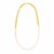 14k Yellow Gold Oval Chain Necklace with Pearls