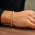 Semi Solid Miami Cuban Bracelet in 10k Yellow Gold  (5.00 mm)