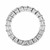 Emerald Cut Lab Grown Diamond Eternity Ring in 14k White Gold (3 cttw FG/VS2)