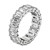 Emerald Cut Lab Grown Diamond Eternity Ring in 14k White Gold (3 cttw FG/VS2)