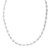 Sterling Silver Rhodium Plated Lite Puffed Mariner Chain (6.40 mm)