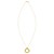 14K Yellow Gold Interlocking Diamond Cut Trinity Necklace