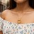 14K Yellow Gold Interlocking Diamond Cut Trinity Necklace