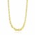 Polished Double Oval Link Chain Necklace in 14k Yellow Gold