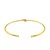 14k Yellow Gold Polished Cuff Bangle with Knot (5.50 mm)