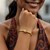 14k Yellow Gold Polished Cuff Bangle with Knot (5.50 mm)