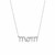 Sterling Silver Mom Necklace with Cubic Zirconias