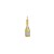 14K Yellow Gold Champagne Bottle Charm Pendant