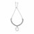 Sterling Silver 9 1/4 inch Adjustable Bracelet with Chain and Cross Charm