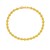 14K Yellow Gold Disco Diamond Cut Bead Bracelet (4.00 mm)