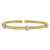 14K Yellow Gold Diamond Triple Station Tubogas Cuff