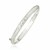 Fancy Diamond Cut Bangle in 14k White Gold (6.0mm)