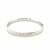 Fancy Diamond Cut Bangle in 14k White Gold (6.0mm)