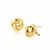 Love Knot Stud Earrings in 14K Yellow Gold