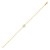14K Yellow Gold White Topaz Heart Bracelet (1.50 mm)