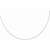 Round Omega Chain Necklace in Rhodium Plated Sterling Silver (1.55mm)