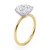 3 Carat Round Lab Grown IGI G/VS1 Diamond Solitaire Ring in 14K Yellow Gold