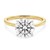 3 Carat Round Lab Grown IGI G/VS1 Diamond Solitaire Ring in 14K Yellow Gold