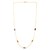 14K Yellow Gold Multi Gemstone Paperclip Necklace (1.50 mm)