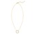 14K Yellow Gold Diamon Oro Circle Necklace