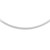 14K Yellow Gold And Silver Reversible Omega Chain Necklace (4.00 mm)