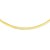 14K Yellow Gold And Silver Reversible Omega Chain Necklace (4.00 mm)